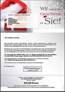 e-pm Mailingaktion - Artikel-Nr. 301186 Geschenk für Sie - Mailing Brief Weihnachten