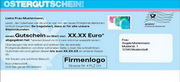 e-pm Mailingaktion - Artikel-Nr. 517007 Ostergutschein - Mailing Karte 

Ostern