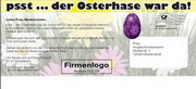 e-pm Mailingaktion - Artikel-Nr. 517072 Pssst - Mailing Aufkleber Ostern