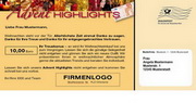 e-pm Mailingaktion - Artikel-Nr. 616686 Advent Highlights - Mailing Maxikarte Weihnachten