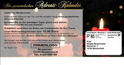 e-pm Mailingaktion - Artikel-Nr. 616803 Adventskalender - Mailing individuelle Maxikarte Weihnachten