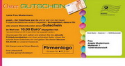e-pm Mailingaktion - Artikel-Nr. 616979 Oster Gutschein - Mailing Maxikarte 

Ostern