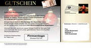 e-pm Mailingaktion - Artikel-Nr. 617069 Gutschein - Mailing Maxikarte Weihnachten