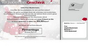 e-pm Mailingaktion - Artikel-Nr. 617373 Geschenk für Sie - Mailing Maxikarte Weihnachten