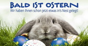 e-pm Mailingaktion - Artikel-Nr. 617436 Ins Nest gelegt - Mailing 

Maxikarte Ostern