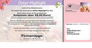 e-pm Mailingaktion - Artikel-Nr. 617446 Oster Highlight - Mailing Maxikarte 

Ostern
