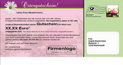 e-pm Mailingaktion - Artikel-Nr. 717008 Ostergutschein - Mailing Maxikarte 

Ostern