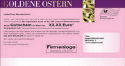 e-pm Mailingaktion - Artikel-Nr. 717009 Goldene Ostern - Mailing Maxikarte 

Ostern
