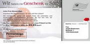 e-pm Mailingaktion - Artikel-Nr. 717151 Geschenk - Mailing Maxikarte Weihnachten
