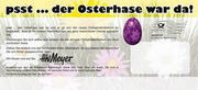 e-pm Mailingaktion - Artikel-Nr. 812051 Der Osterhase war da - Mailing 

individueller Aufkleber Ostern
