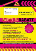e-pm Mailingaktion - Artikel-Nr. 301152 Baustellenrabatt - Mailing Brief Räumungsverkauf