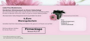 e-pm Mailingaktion - Artikel-Nr. 419589 Happy Birthday - Mailing Karte Kundengeburtstag