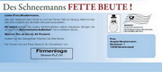 e-pm Mailingaktion - Artikel-Nr. 516421 Schneemanns Beute - Mailing Aufkleber Winter