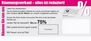 e-pm Mailingaktion - Artikel-Nr. 516563 preise schrauben - Mailing Karte Räumungsverkauf