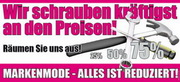 e-pm Mailingaktion - Artikel-Nr. 516563 preise schrauben - Mailing Karte Räumungsverkauf