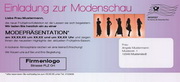 e-pm Mailingaktion - Artikel-Nr. 516573 Einladung Modenschau - Mailing Karte 

frühjahr