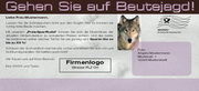e-pm Mailingaktion - Artikel-Nr. 516607 Raubtiere aufgepasst - Mailing Aufkleber Winter