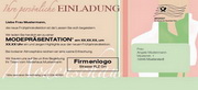 e-pm Mailingaktion - Artikel-Nr. 516636 Einladung Modenschau - Mailing Karte 

frühjahr