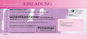 e-pm Mailingaktion - Artikel-Nr. 516641 Einladung Modenschau - Mailing Karte Herbst