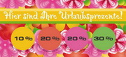 e-pm Mailingaktion - Artikel-Nr. 516679 Urlaubsprozente - Mailing 

Aufkleber Sommer