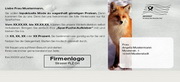 e-pm Mailingaktion - Artikel-Nr. 516703 Sparfuchs - Mailing Aufkleber Winter