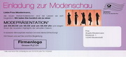 e-pm Mailingaktion - Artikel-Nr. 516792 Einladung Modenschau - Mailing Karte Herbst