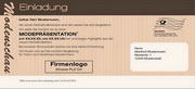 e-pm Mailingaktion - Artikel-Nr. 516806 Einladung Modenschau - Mailing Karte Herbst