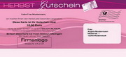 e-pm Mailingaktion - Artikel-Nr. 516838 Herbstgutschein - Mailing Karte Herbst