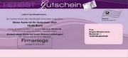 e-pm Mailingaktion - Artikel-Nr. 516839 Herbstgutschein - Mailing Karte Herbst