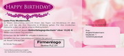 e-pm Mailingaktion - Artikel-Nr. 516853 Geburtstag - Mailing Karte Kundengeburtstag