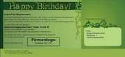 e-pm Mailingaktion - Artikel-Nr. 516854 Geburtstag - Mailing Karte Kundengeburtstag
