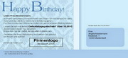 e-pm Mailingaktion - Artikel-Nr. 516855 Geburtstag - Mailing Karte Kundengeburtstag