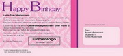e-pm Mailingaktion - Artikel-Nr. 516860 Geburtstag - Mailing Karte Kundengeburtstag