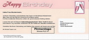 e-pm Mailingaktion - Artikel-Nr. 516868 Geburtstag - Mailing Karte Kundengeburtstag