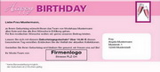 e-pm Mailingaktion - Artikel-Nr. 516869 Geburtstag - Mailing Karte Kundengeburtstag