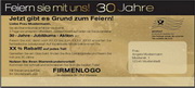 e-pm Mailingaktion - Artikel-Nr. 516957 Jubilumsaktion - Mailing Karte Jubilum