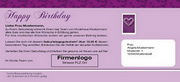 e-pm Mailingaktion - Artikel-Nr. 516968 Geburtstag - Mailing Karte Kundengeburtstag