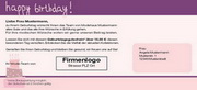 e-pm Mailingaktion - Artikel-Nr. 516987 Geburtstag - Mailing Karte Kundengeburtstag