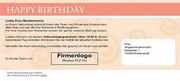 e-pm Mailingaktion - Artikel-Nr. 516989 Geburtstag - Mailing Karte Kundengeburtstag