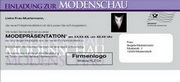 e-pm Mailingaktion - Artikel-Nr. 517030 Modenschau - Mailing Karte frühjahr