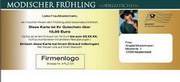e-pm Mailingaktion - Artikel-Nr. 517033 Modegutschein - Mailing Karte 

frühjahr
