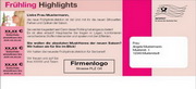 e-pm Mailingaktion - Artikel-Nr. 517052 Highlights - Mailing Karte frühjahr