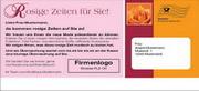 e-pm Mailingaktion - Artikel-Nr. 517055 Rosige Zeiten - Mailing Karte 

frühjahr