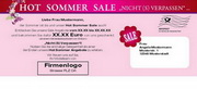 e-pm Mailingaktion - Artikel-Nr. 517064 Sommer Sale - Mailing Karte Sommer