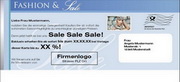 e-pm Mailingaktion - Artikel-Nr. 517082 Fashion Sale - Mailing Karte Sommer