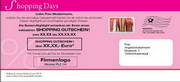 e-pm Mailingaktion - Artikel-Nr. 517088 Shopping Days - Mailing Karte Sommer