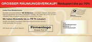 e-pm Mailingaktion - Artikel-Nr. 517096 Räumungsverkauf - Mailing Karte für Dialogpost