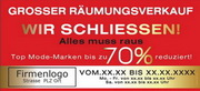 e-pm Mailingaktion - Artikel-Nr. 517096 Räumungsverkauf - Mailing Karte für Dialogpost