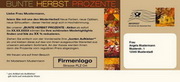 e-pm Mailingaktion - Artikel-Nr. 517219 Herbst-Prozente - Mailing Aufkleber Herbst
