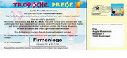 e-pm Mailingaktion - Artikel-Nr. 517332 Tropische Prozente - Mailing 

Aufkleber Sommer